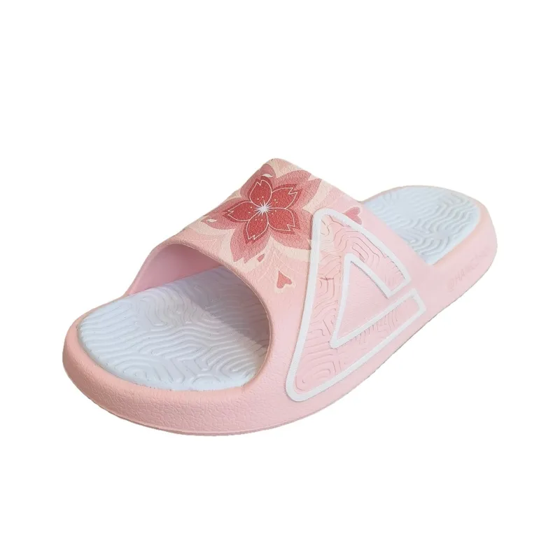 PEAK Statistic Sandals EVA Totem Graffiti Quiet Slide Slippers Women's Cherry Blossom Pink-2