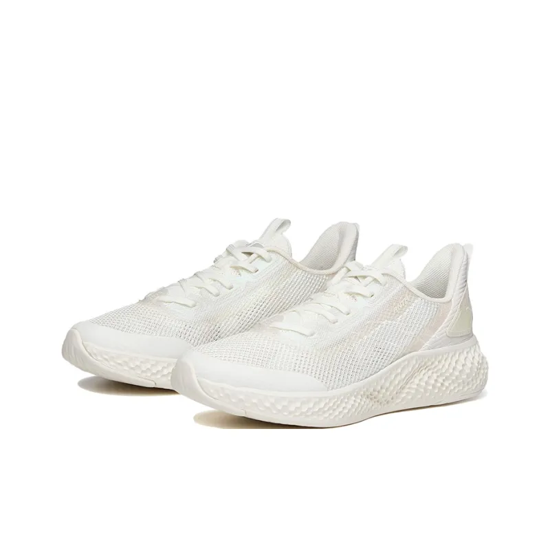 Anta Martian Foam Anti Slip Wear Resistant Low Top Running Shoes Women's Ivory White-1