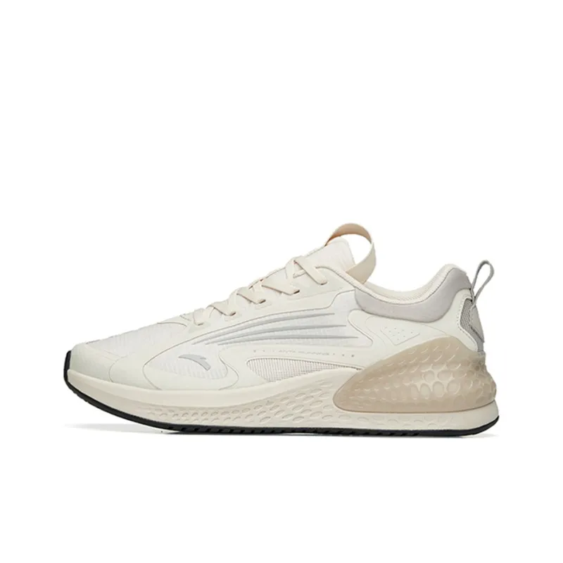Anta C37+ Shock Absorbing, Non Slip, Wear Resistant, Breathable And Lightweight Low Top Casual Running Shoes Men's Gray-0
