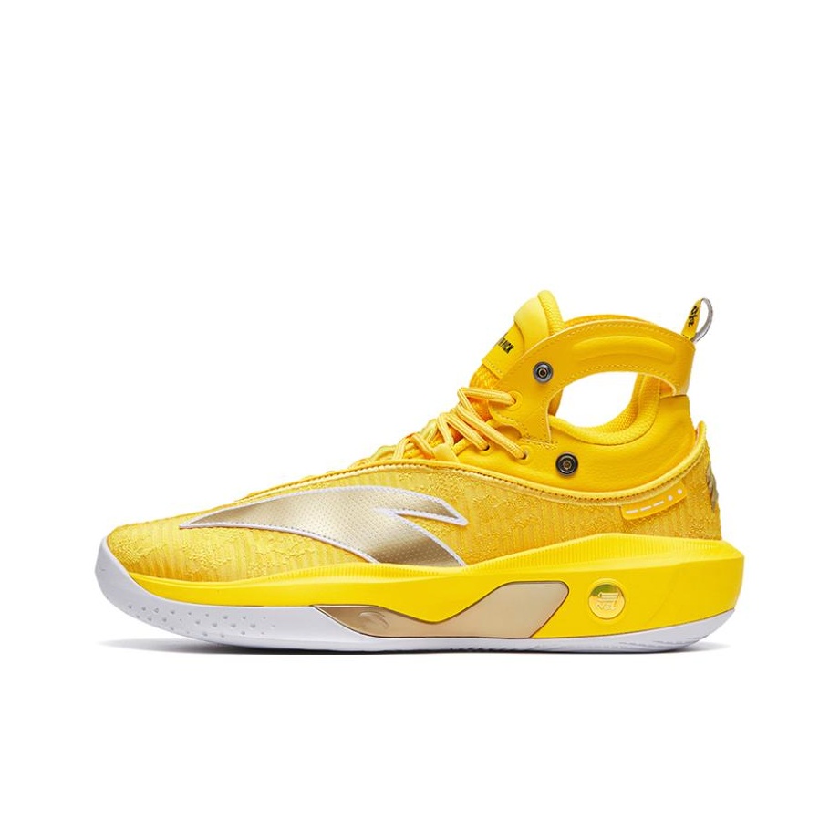 ANTA KT8 Basketball Shoes Men High top Yellow US M 8.5