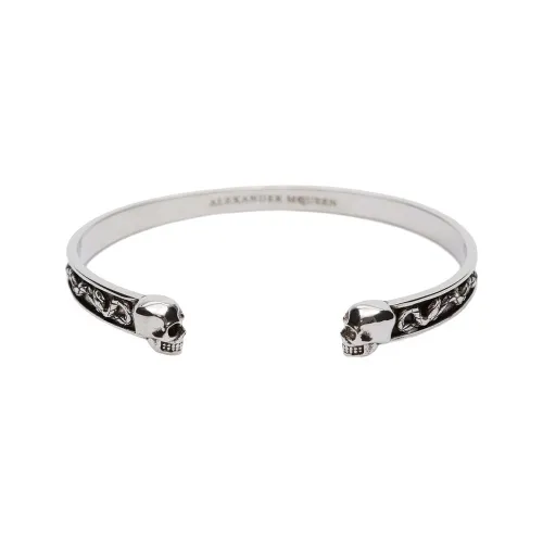 Alexander McQueen Bangles Men Silver