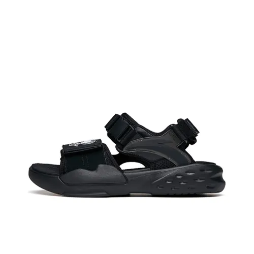 ANTA Bastard Beach Sandals Men Black/ANTA White/Steel Gray