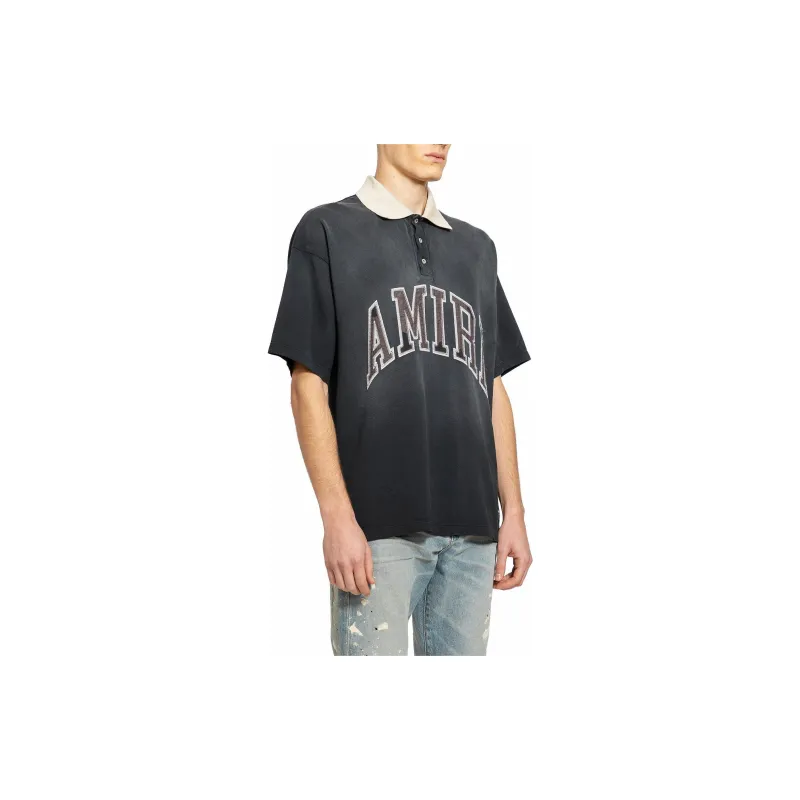 AMIRI Vintage Oversized Polo Shirt-2