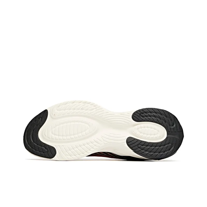 Anta Cushioned Slip-Resistant Abrasion-Resistant Breathable Low-Top Running Shoes Men's Orange Black-4