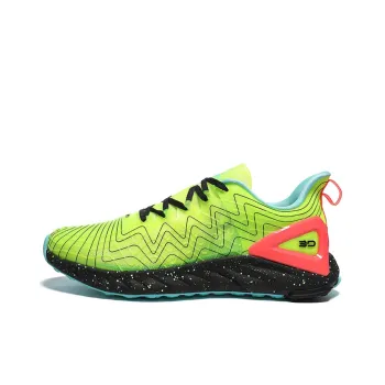 PEAK State Pole Cicada Wings Low Top Running Shoes Men's Neon Yellow