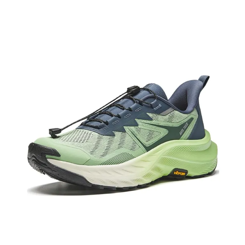 Anta Explore The Wilderness Cushioning Slip Resistant Low Top Casual Running Shoes Men's Green Blue-1