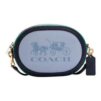 COACH Leather Camera Bag, Crossbody Bag, Shoulder Bag Women's Blue