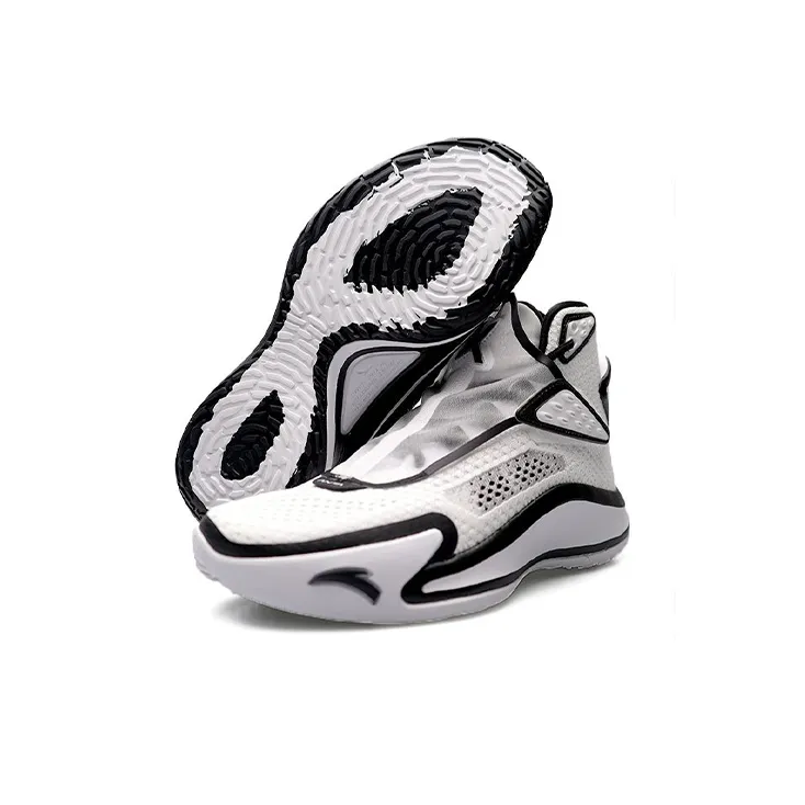 ANTA Kt5 Basketball Shoes Men High Top Black/White-3