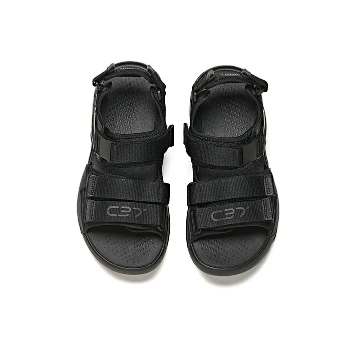 Anta C37 Series Beach Sandals Men's Black-2