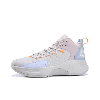 PEAK Magic Bullets Cushioning Anti Slip And Wear Resistant High Top Basketball Shoes Women's Gray
