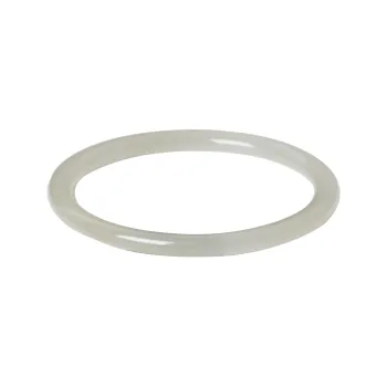 Ingenuity Hetian Jade Bangles Women's Pale Greenish-White Jade