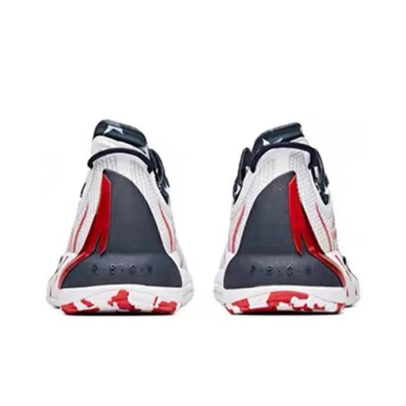 ANTA GH1 Basketball Shoes Men Low Top White/Red/Black-3