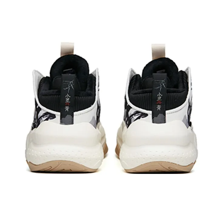Anta Bastard Wei Feng Fleece-Lined Durable Breathable Low-Top Sports Casual Shoes Men's White Black Gray-4