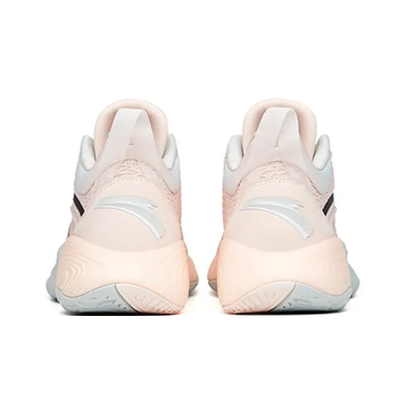 Anta Feather Low-Top Performance Basketball Shoes Men's Fair Skin With Pink-4