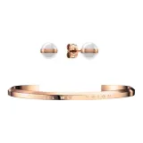 Tubas & White Stud Earrings C001E152