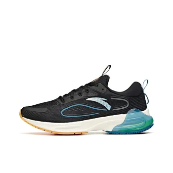 Anta Create 1.0 Low Top Running Shoes Men's Black Blue White