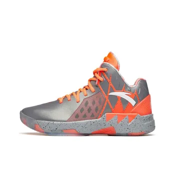 Anta KT1 Pro Mid Top Performance Basketball Shoes Men's Gray Orange