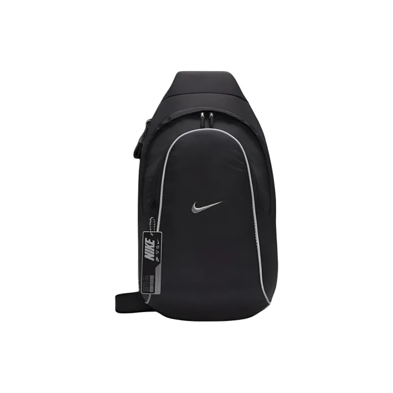 Nike Sportswear Essentials Series Nylon With Polyester Sling Bag Regular Unisex Black-0