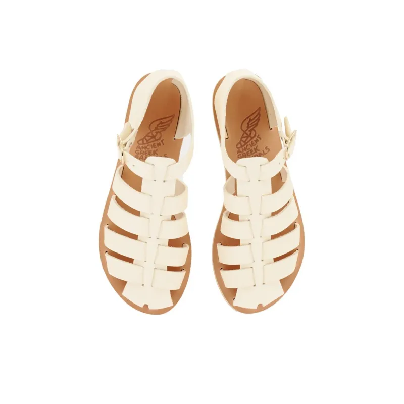 ANCIENT GREEK SANDALS Homeria Roman Sandals Women's White-4