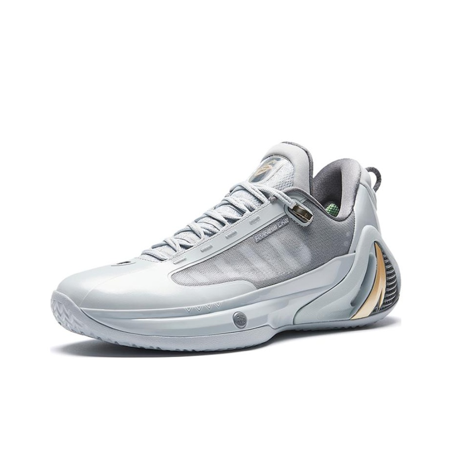 ANTA GH4 Basketball Shoes Men Low Top Gray - POIZON
