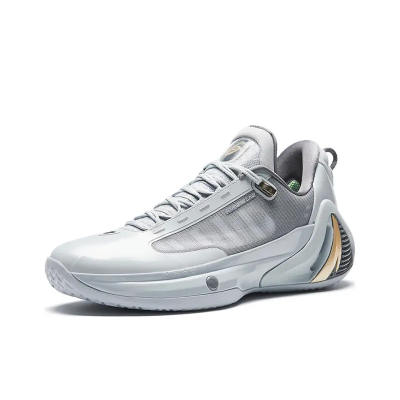 ANTA GH4 Basketball Shoes Men Low Top Gray-2