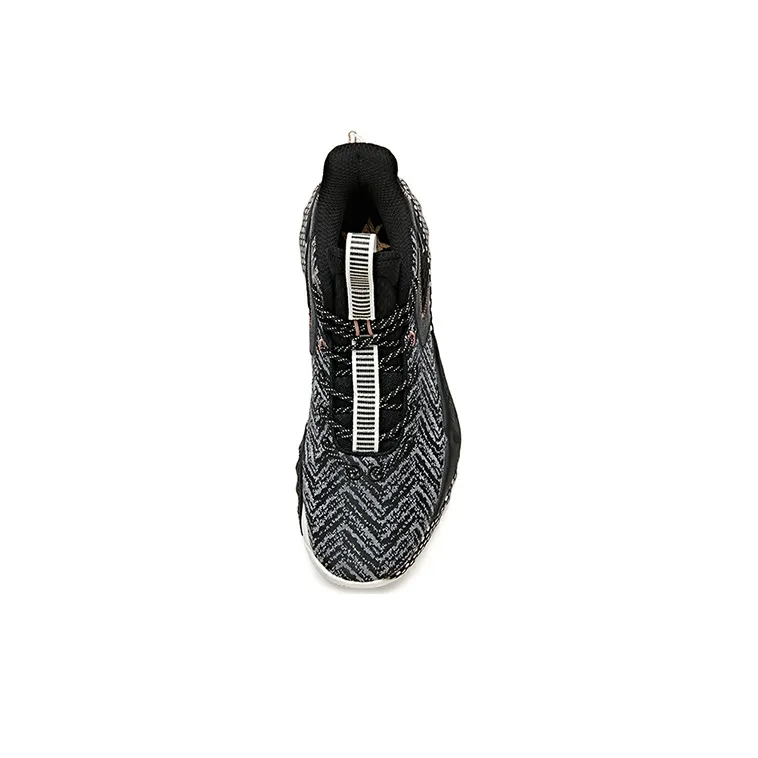 Anta Crazy 3 Cushioning Warm High-Top Basketball Shoes Men's Black White-3