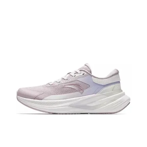 ANTA Royal Road Running Shoes Women's Low-Top Healing Pink/Ivory White