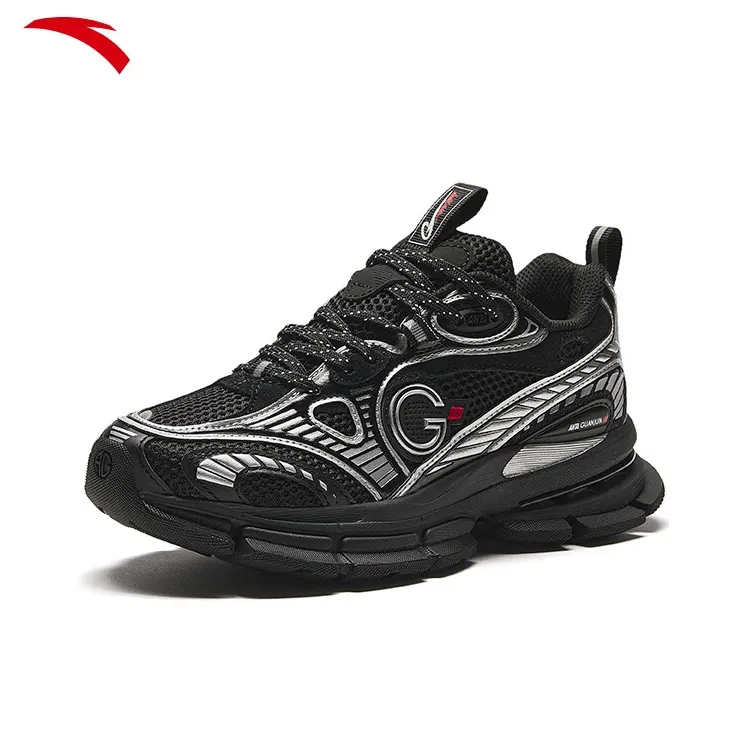 Anta Champion All Weather Series Slip Resistant Low Top Running Shoes Women's Black-1