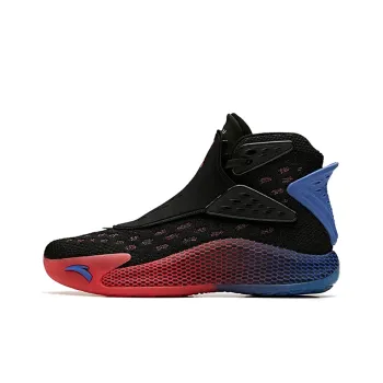 Anta KT5 Durable Breathable High Top Basketball Shoes Red Blue Black