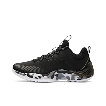 Anta The Dagger 2 Low Top Basketball Shoes Men's Black White Gray