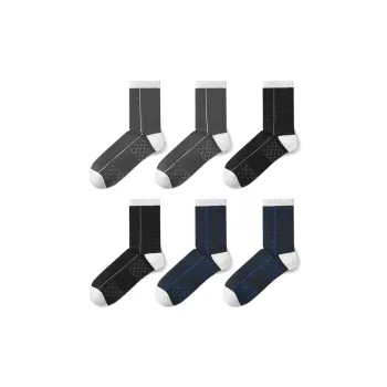 BIOSERICA ERA Mid-Calf Socks Unisex 6 Pack