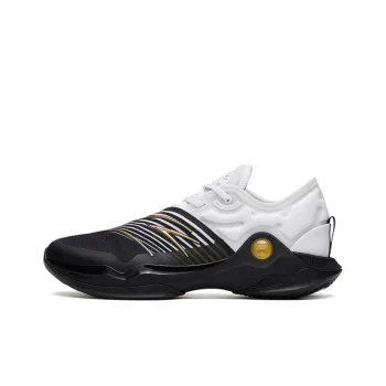 Anta Skyline 1 Low Kal'tsit Rotation Anti Slip Wear Resistant Low Top Basketball Shoes Men's White Black Gold