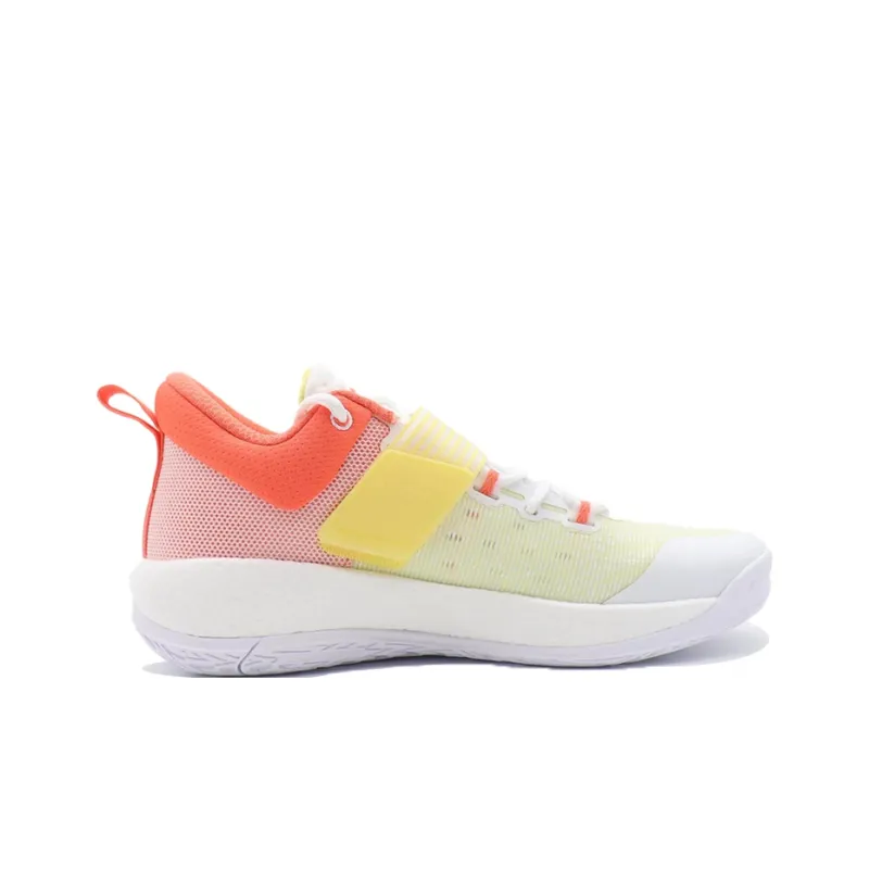 Anta Hengsao4 Abrasion Resistant Breathable Low Top Basketball Shoes Men's White Red-1