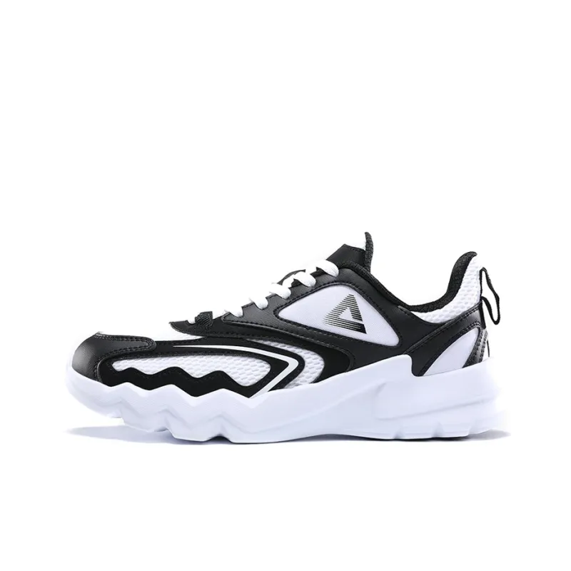 PEAK Qingyi Low Top Casual Shoes Men's White Black-0