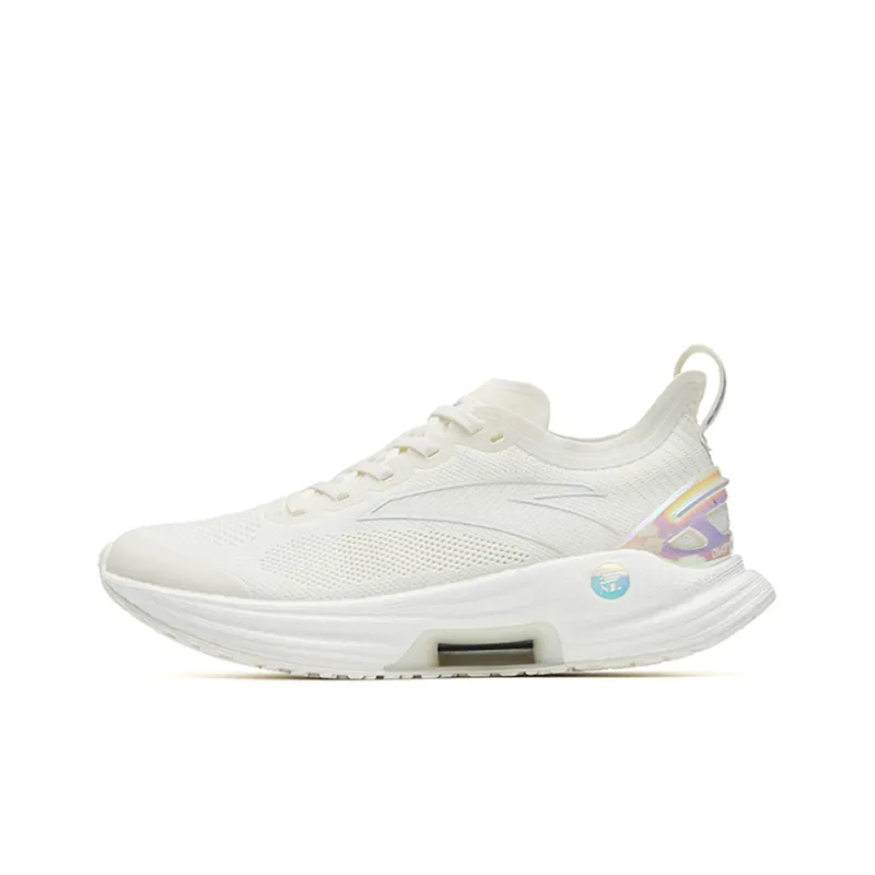 Anta Gen 3.0 Shock Absorbers Slip Resistant, Abrasion Resistant, Breathable Low Top Running Shoes Women's White-0