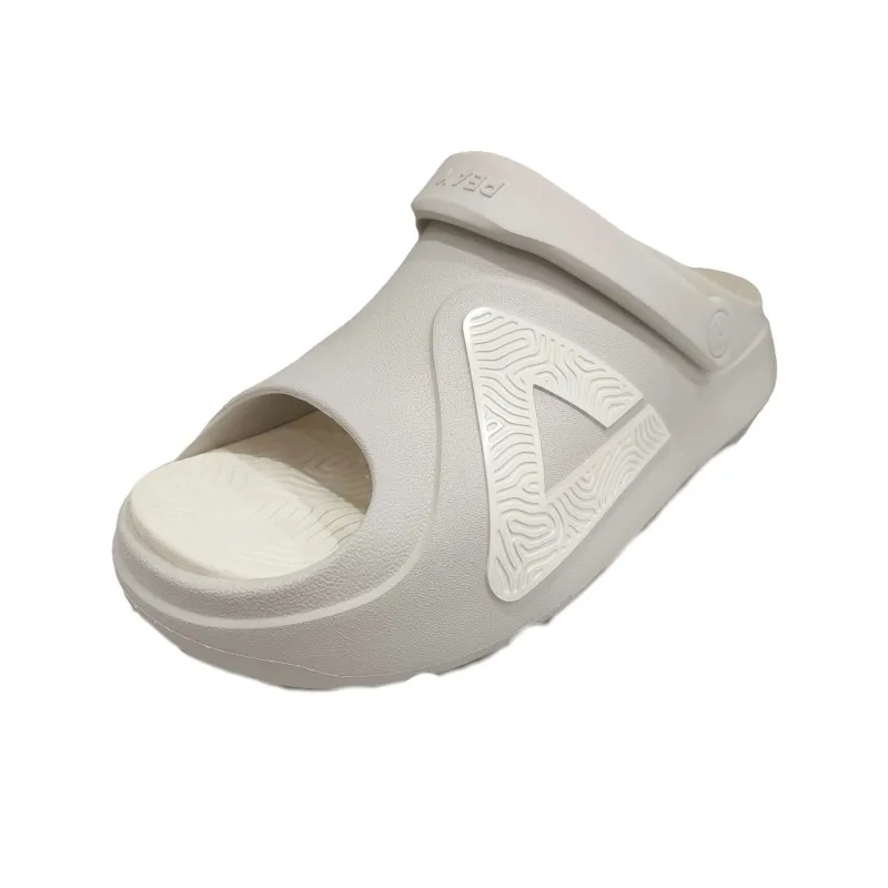 PEAK Statistic Sandals Treading Waves Beach Sandals Men's White Gray Green-3