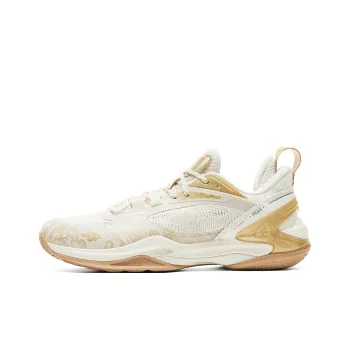 PEAK Guochuang Series Basketball Shoes Men Low Top Canvas White