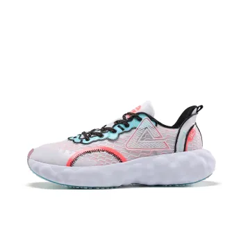 PEAK Taichi Cloud R1 Cushioned Slip Resistant Abrasion Resistant Low Top Sports Casual Shoes Men's Pink White