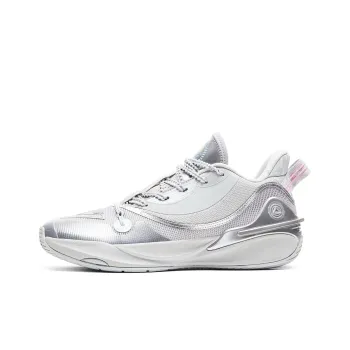 PEAK State Polar Dipper Cushioning Breathable Low Top Basketball Shoes Men's Space Silver