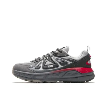 Anta Engine Cushioning Anti Slip And Wear Resistant Low Top Casual Shoes Men's Silver Gray