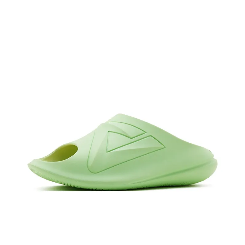 PEAK Very Small Fat Drag Quiet Slide Slippers Men's Green Yellow-1