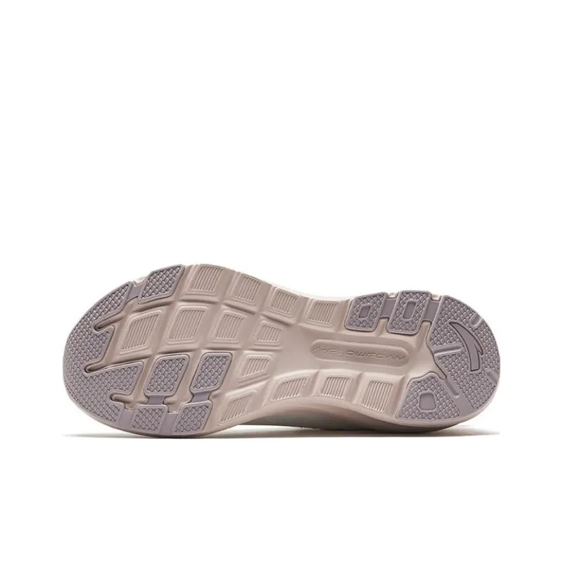 Anta Cloud Journey Slip Resistant Low Top Casual Running Shoes Women's White Gray-4