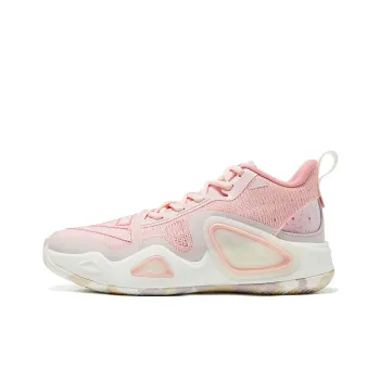 PEAK State Extreme Triangle 2.0 Anti Slip Wear Resistant Mid Top Basketball Shoes Women's Blossom Pink