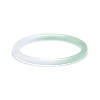 Artisan Lock Heart Jade Chalcedony Jade Bangles Women's