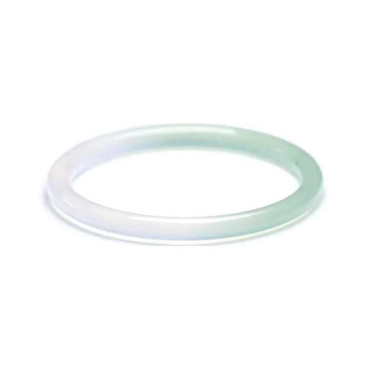 Artisan Lock Heart Jade Chalcedony Jade Bangles Women's-0
