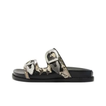 Schutz Slide Slippers Women's Black
