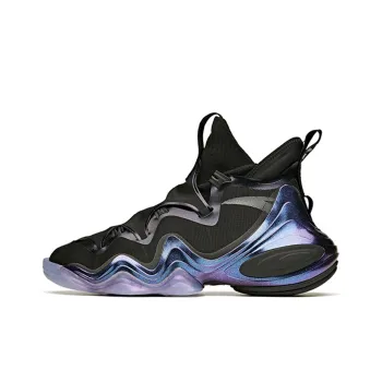 Anta Star Free Anti Slip Wear Resistant Mid Top Basketball Shoes Men's Black