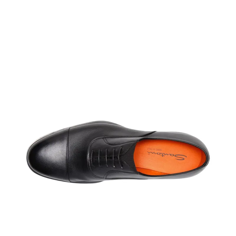 Santoni Easy Dress Shoes Men's Black-3