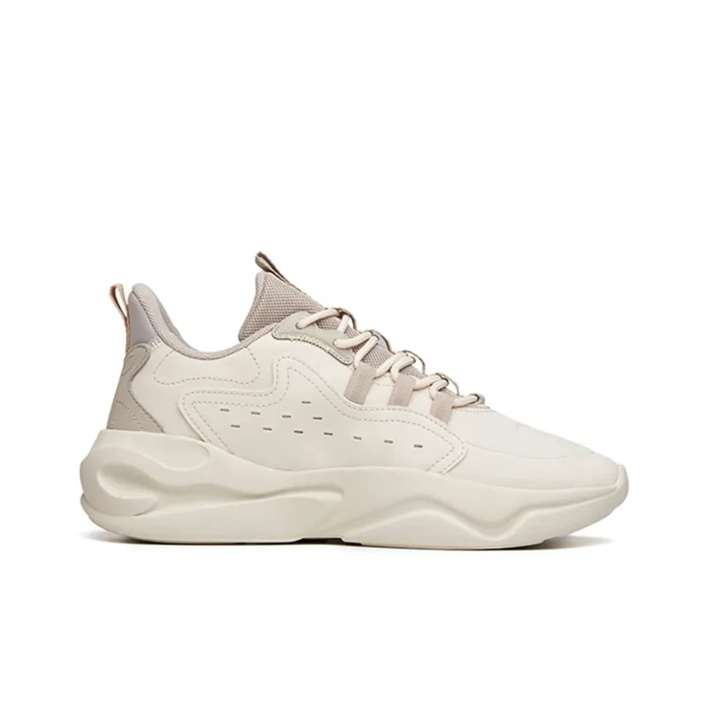 Anta Chao Worship 2.0 Life Collection Breathable Low-Top Running Shoes Men's Muddy Sandy Gray-1