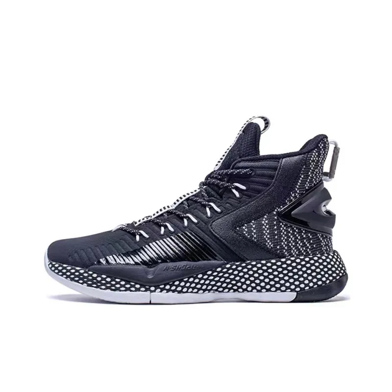 ANTA Crazy Basketball Shoes Men High-Top Dark Blue/White US M